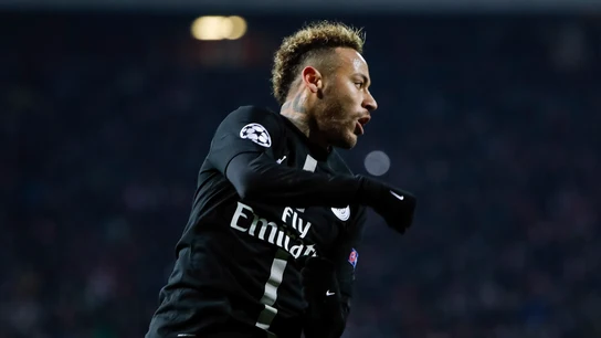 Neymar, durante un partido con el PSG Neymar, durante un partido con el PSG