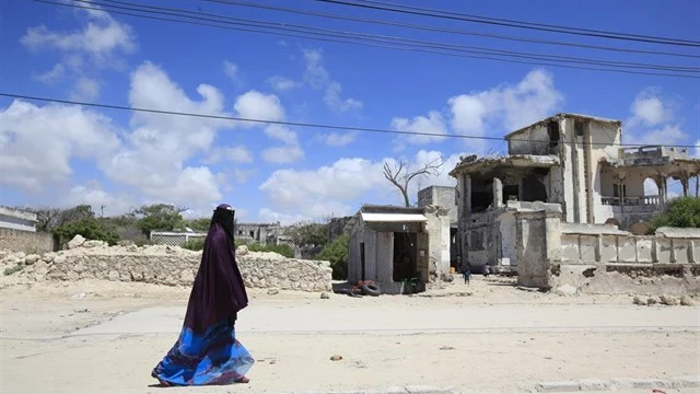 Imagen de archivo de una mujer en Puntlandia, Somalia.