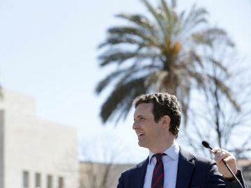 Pablo Casado durante un acto en Bilbao Pablo Casado durante un acto en Bilbao