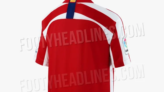 La parte trasera de la posible nueva camiseta del Atlético de Madrid La parte trasera de la posible nueva camiseta del Atlético de Madrid