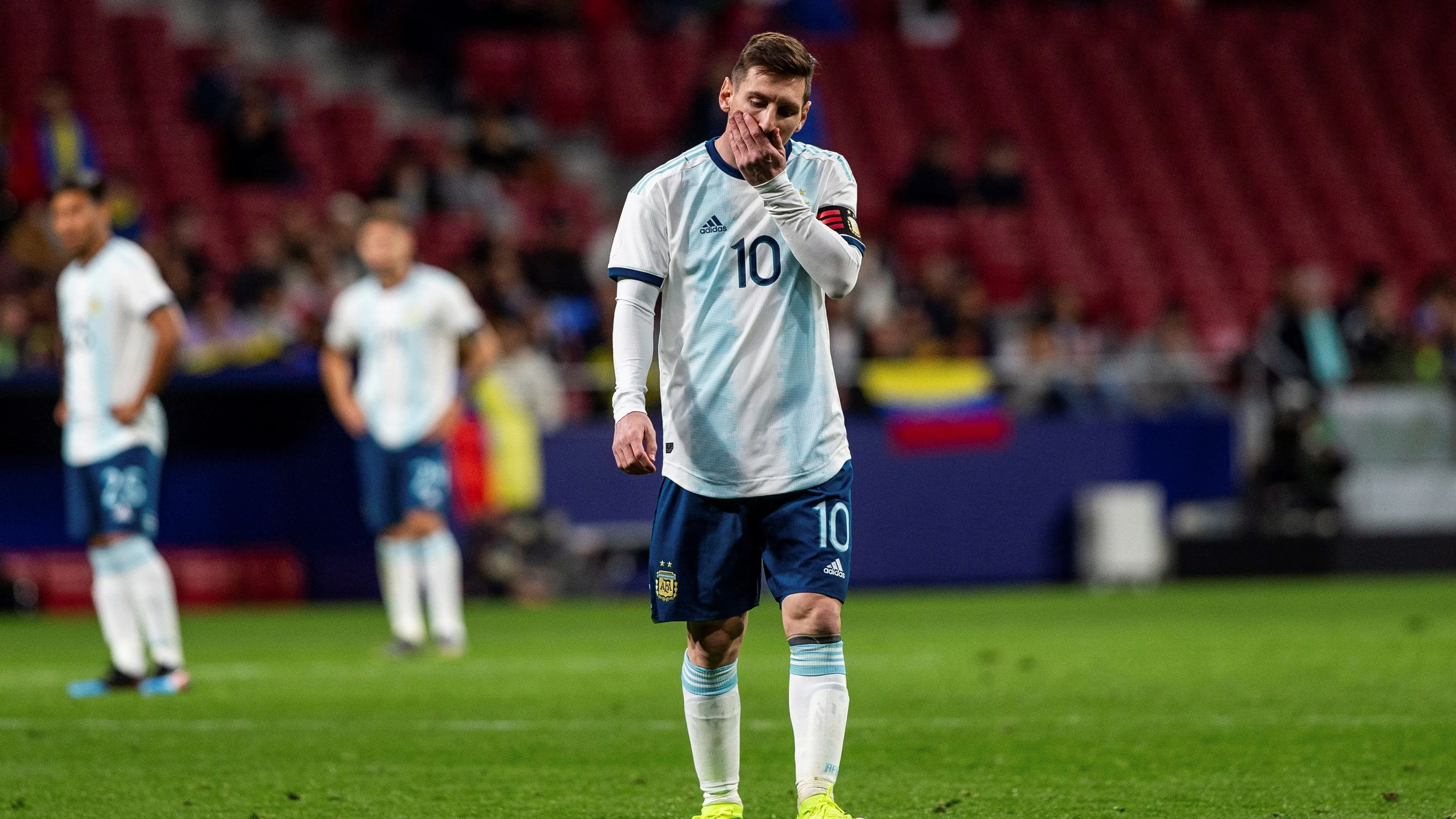 Leo Messi, en el partido de Argentina en el Wanda ante Venezuela