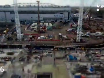 La construcción del nuevo estadio del Tottenham en un espectacular vídeo de dos minutos La construcción del nuevo estadio del Tottenham en un espectacular vídeo de dos minutos