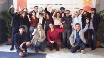 Los premiados del XXII Festival de Cine en Español de Málaga posan en el Teatro Cervantes