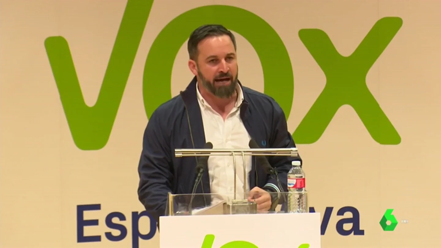 Santiago Abascal en un acto en Ciudad Real Santiago Abascal en un acto en Ciudad Real