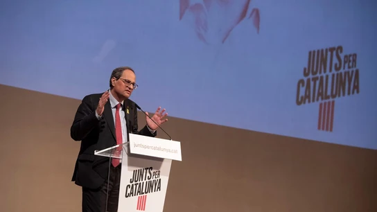 Quim Torra en un acto de Junts Per Catalunya Quim Torra en un acto de Junts Per Catalunya