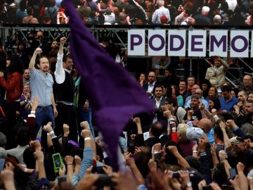 El líder de Podemos, Pablo Iglesias