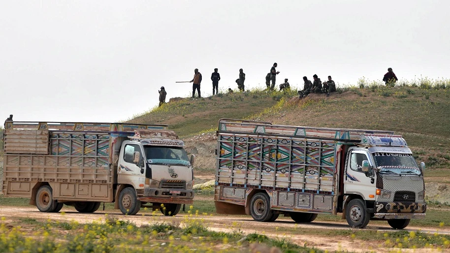 Un comboy cerca de Deir Ezzor, al este de Siria