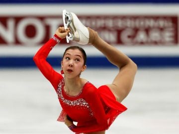 Elizabet Tursynbaeva, durante su histórico ejercicio en Saitana Elizabet Tursynbaeva, durante su histórico ejercicio en Saitana