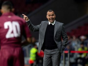 Rafael Dudamel, en el partido de Venezuela ante Argentina en el Wanda Rafael Dudamel, en el partido de Venezuela ante Argentina en el Wanda
