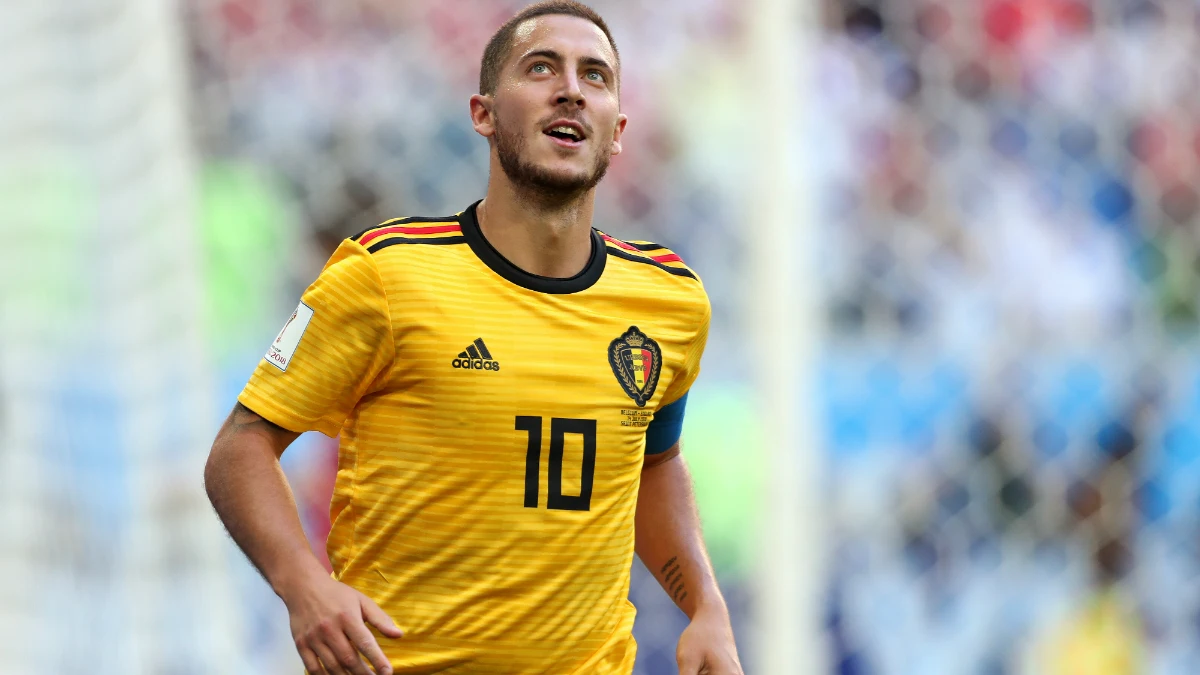 Eden Hazard, con Bélgica