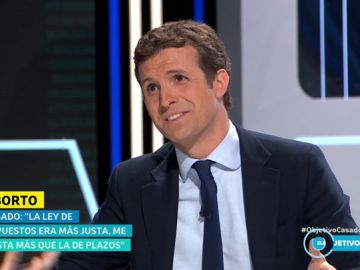 Pablo Casado se retracta en El Objetivo y asegura que no recuperará la ley del aborto de 1985 Pablo Casado se retracta en El Objetivo y asegura que no recuperará la ley del aborto de 1985