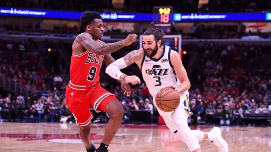Ricky Rubio, en acción ante los Bulls Ricky Rubio, en acción ante los Bulls