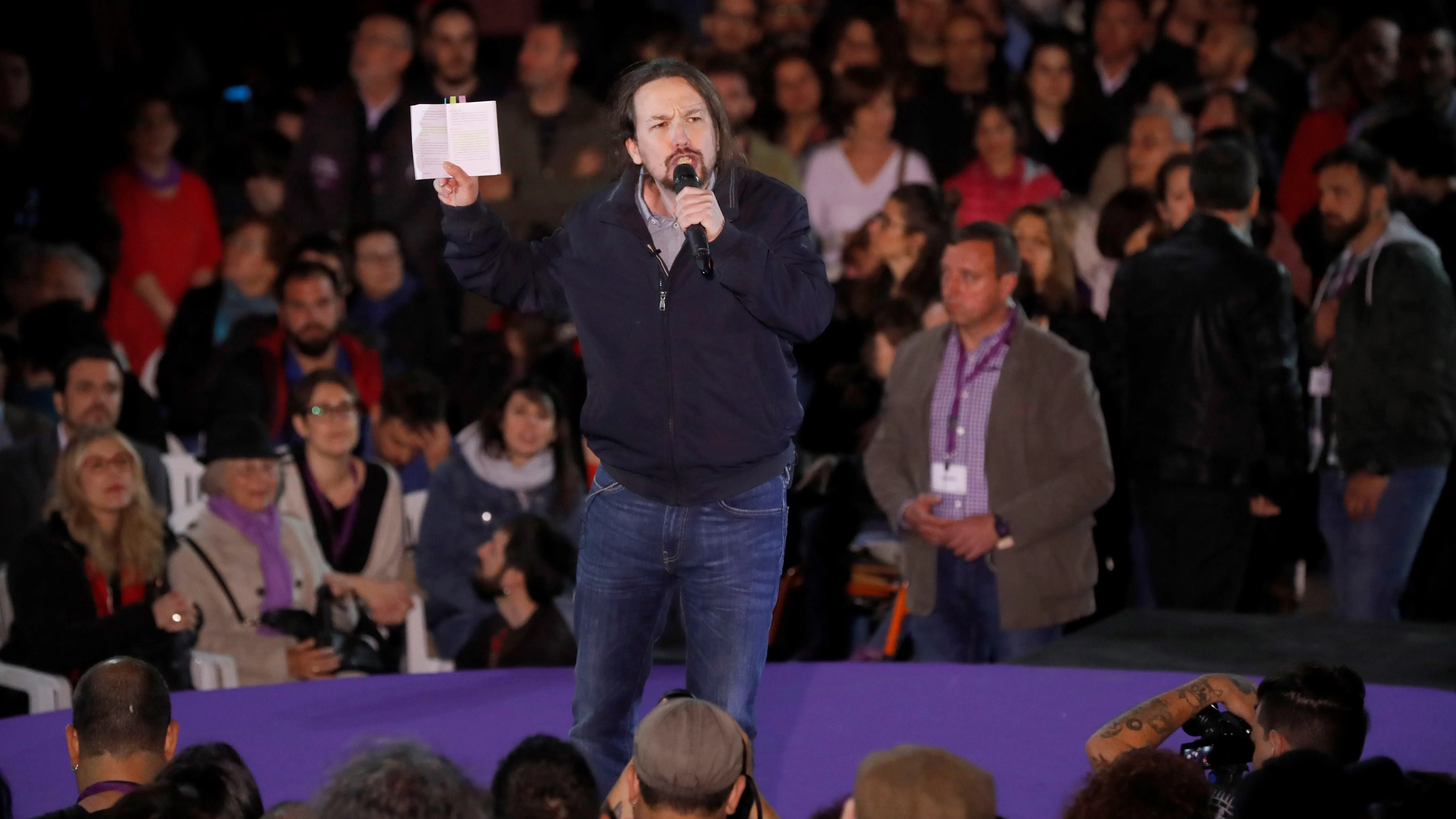 El secretario general de Podemos, Pablo Iglesias