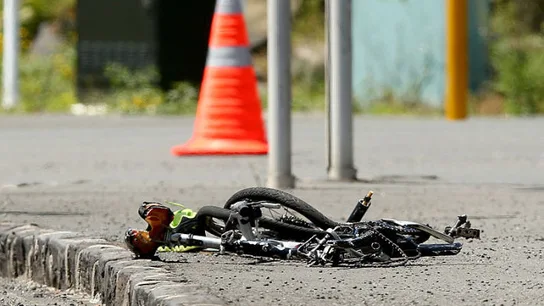 Una bici tras un atropello Una bici tras un atropello