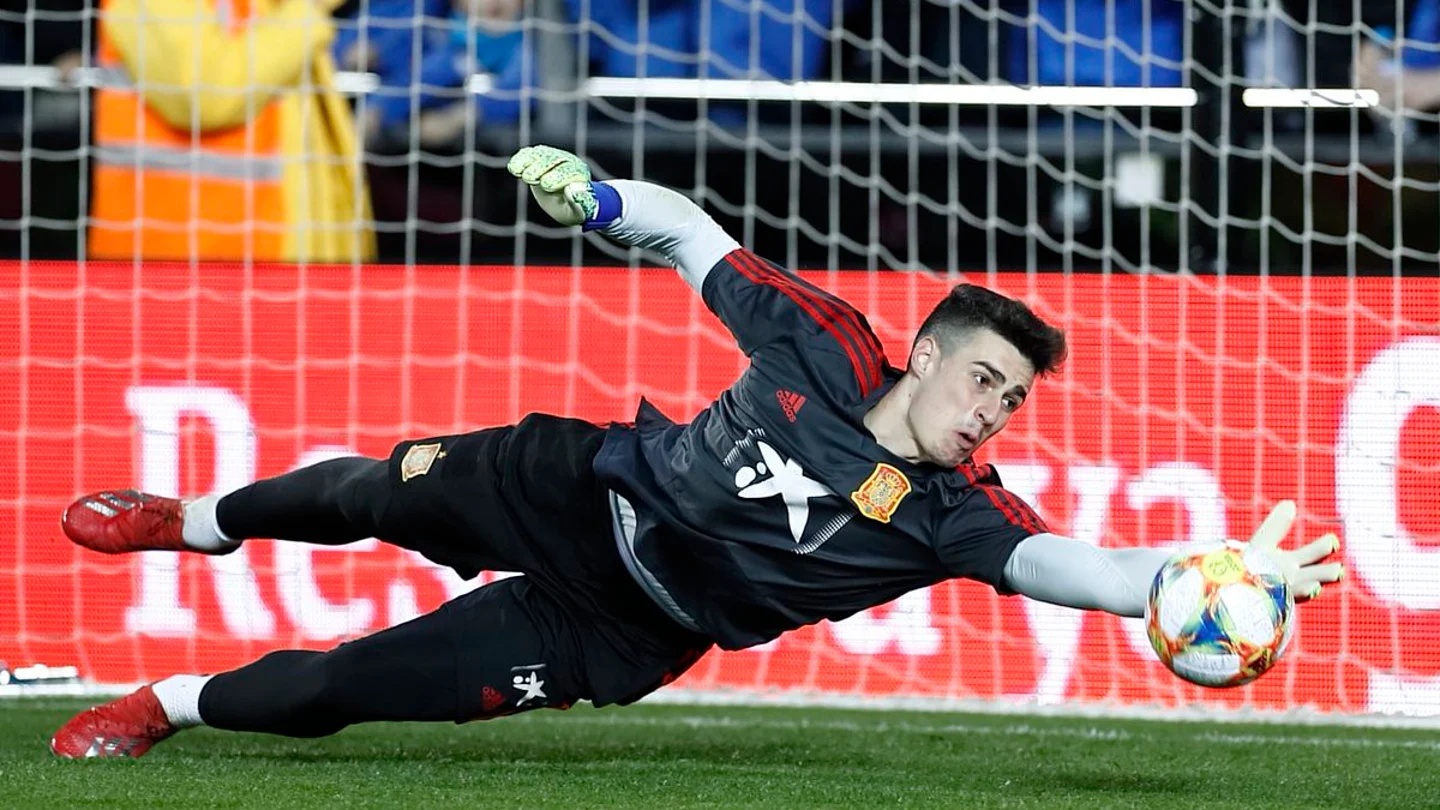 Kepa, en un entrenamiento Kepa, en un entrenamiento