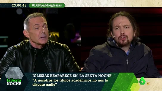 Pablo Iglesias respondiendo a Hilario Pino Pablo Iglesias respondiendo a Hilario Pino