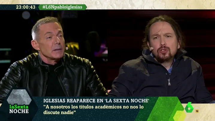 Pablo Iglesias respondiendo a Hilario Pino