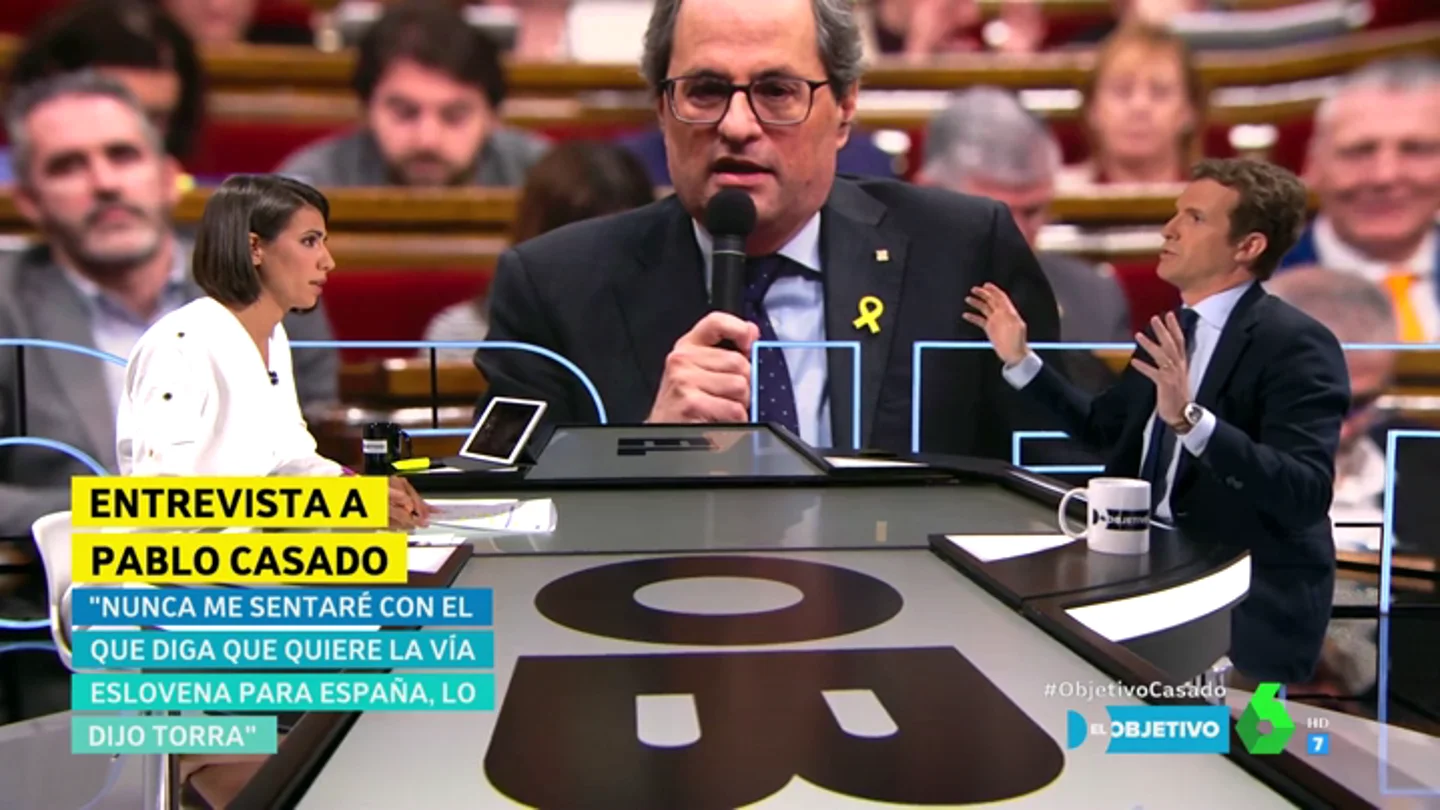 Pablo Casado: "Nunca me sentaría con un señor que ha dicho que quiere la vía eslovena, la Guerra Civil en España" Pablo Casado: "Nunca me sentaría con un señor que ha dicho que quiere la vía eslovena, la Guerra Civil en España"