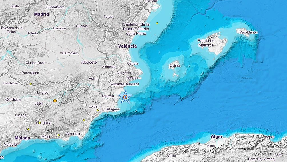 Epicentro del terremoto de Alicante