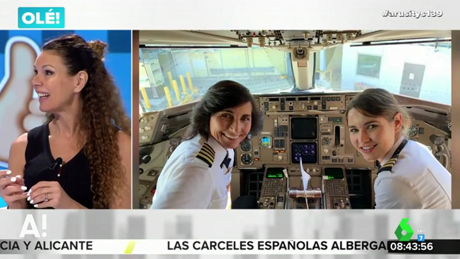 Angie Cárdenas y Tatiana Arús recrean la imagen de las pilotos madre e hija que triunfa en las redes sociales