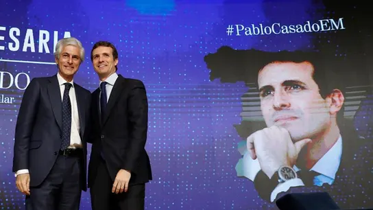 Pablo Casado y Adolfo Suárez Illana en un acto Pablo Casado y Adolfo Suárez Illana en un acto