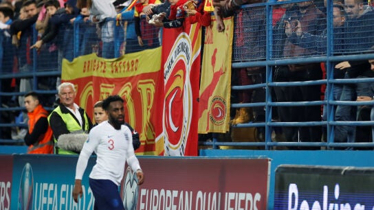 Danny Rose, en el partido ante Montenegro