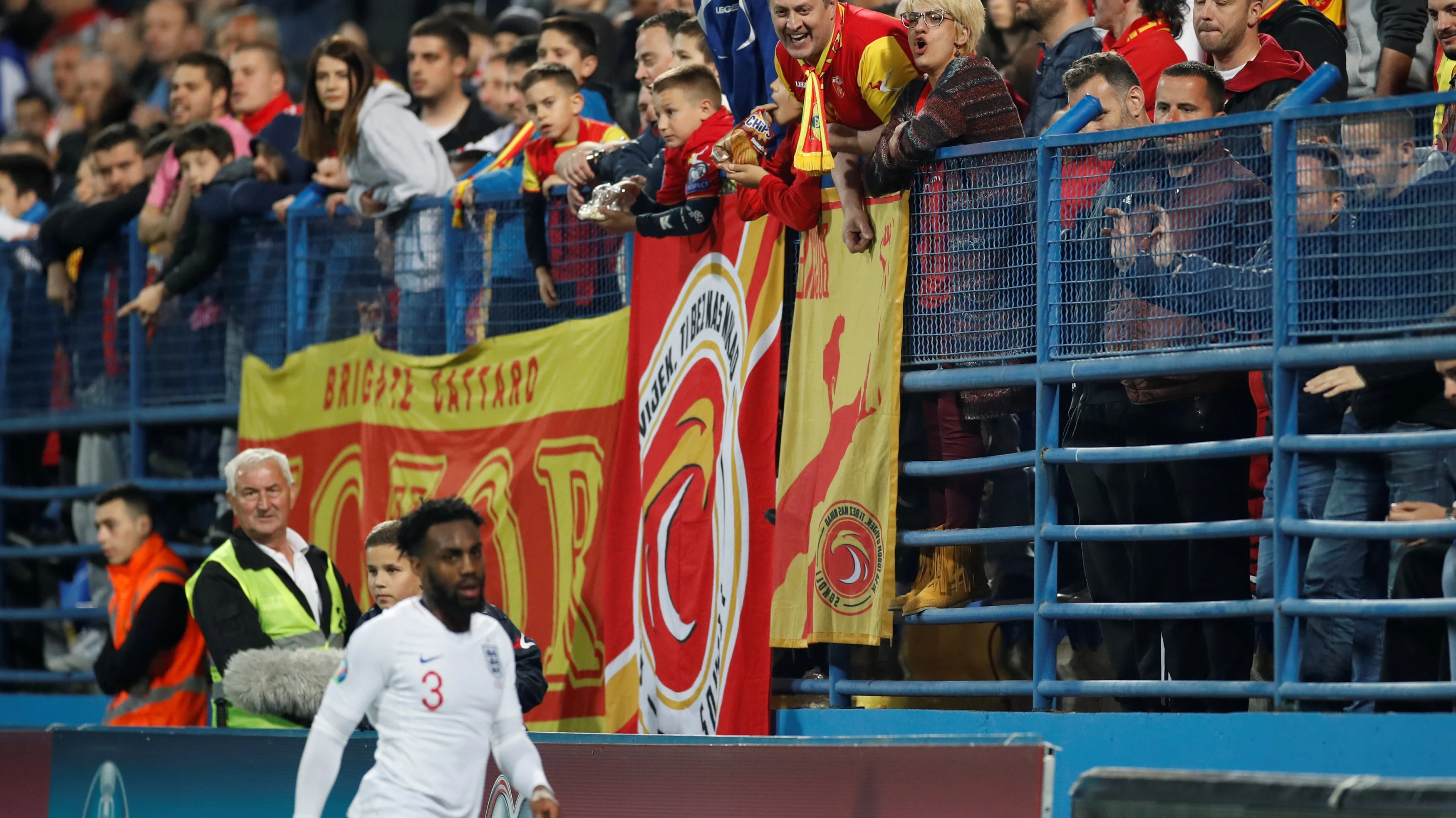 Danny Rose, en el partido ante Montenegro