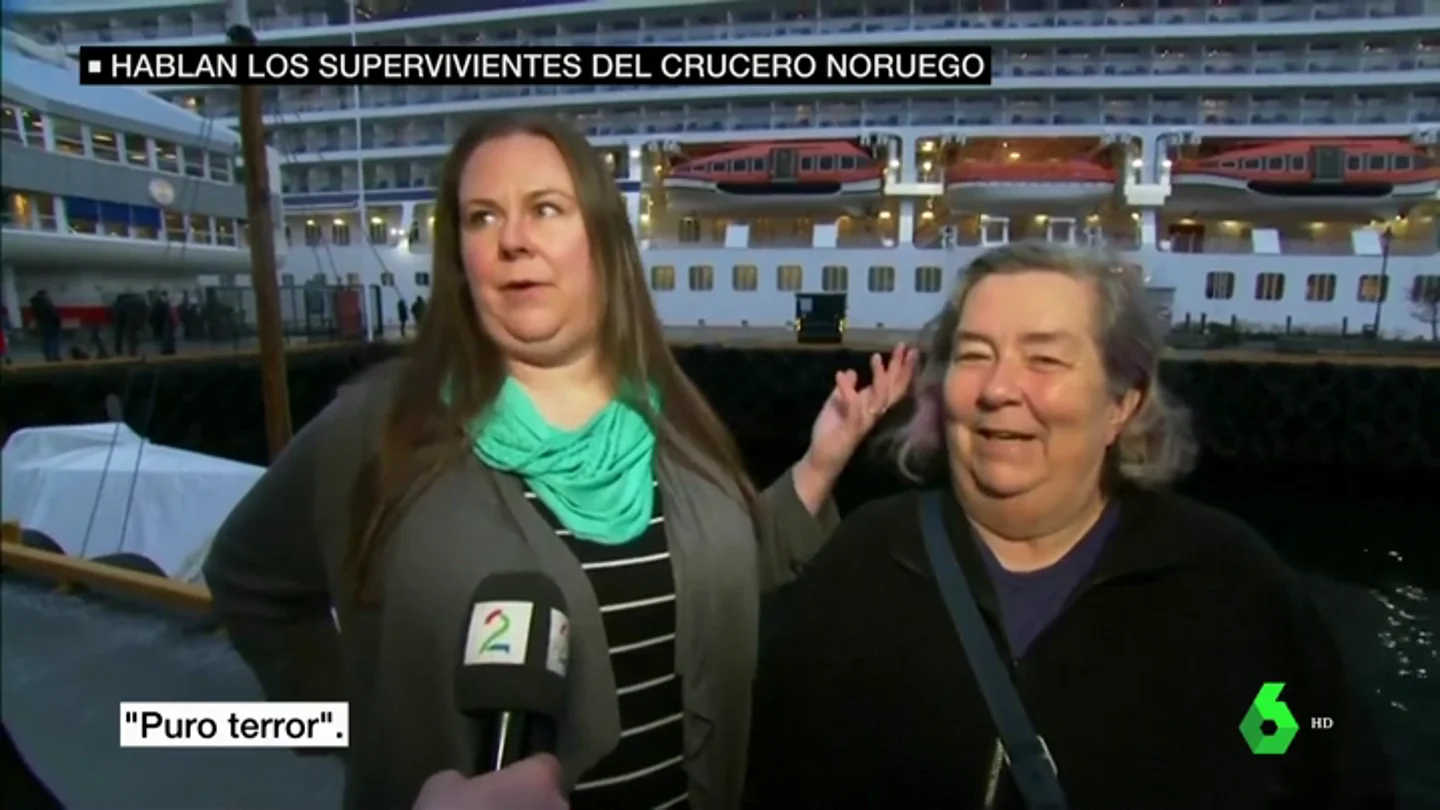 Los supervivientes del crucero noruego narran el terror que vivieron: "Pensé que me iba a morir junto a mi madre" Los supervivientes del crucero noruego narran el terror que vivieron: "Pensé que me iba a morir junto a mi madre"