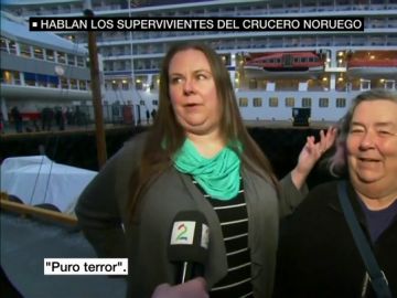 Los supervivientes del crucero noruego narran el terror que vivieron: "Pensé que me iba a morir junto a mi madre" Los supervivientes del crucero noruego narran el terror que vivieron: "Pensé que me iba a morir junto a mi madre"
