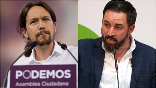 Pablo Iglesias y Santiago Abascal Pablo Iglesias y Santiago Abascal