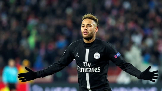 Neymar celebra un gol con el PSG Neymar celebra un gol con el PSG