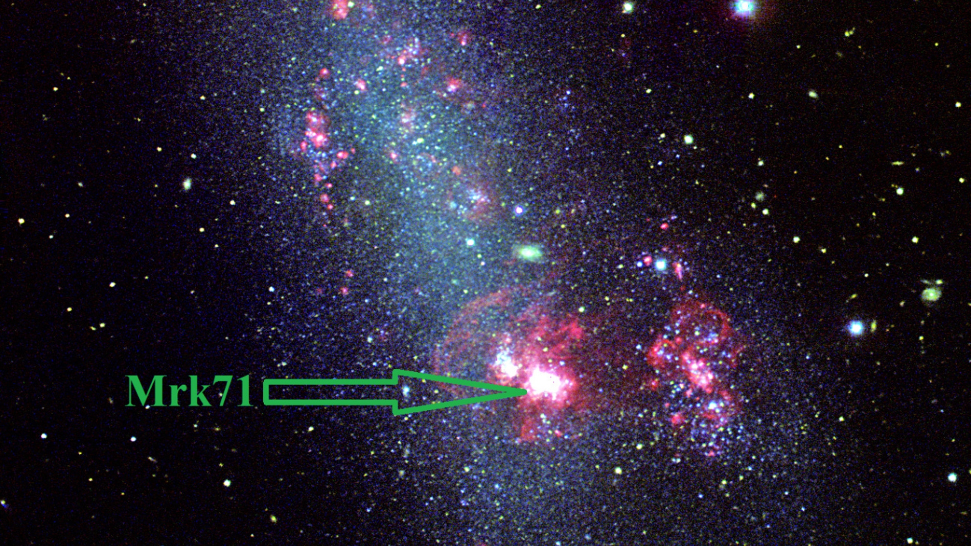 Una galaxia guisante verde muestra como se ilumino el universo primigenio