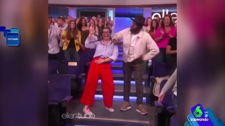 silviaEEUU ya conoce a Silvia Abril: así es su divertido baile en 'El show de Ellen Degeneres'