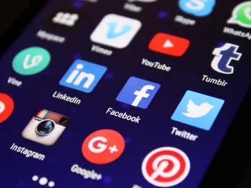 Imagen de archivo de apps de redes sociales Imagen de archivo de apps de redes sociales