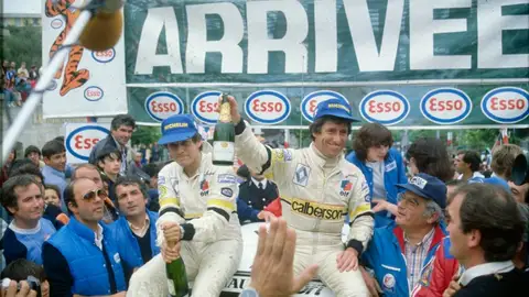 Jean Ragnotti Tour de Corse 1982 Podio Jean Ragnotti Tour de Corse 1982 Podio