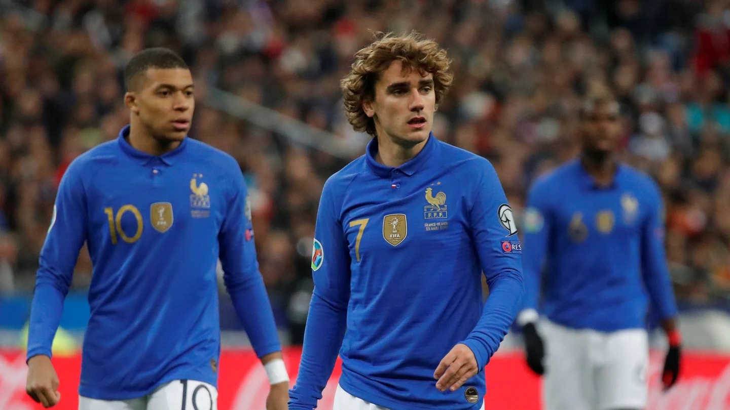 Antoine Griezmann jugando con Francia Antoine Griezmann jugando con Francia