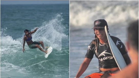 La surfista Luzimara Souza La surfista Luzimara Souza