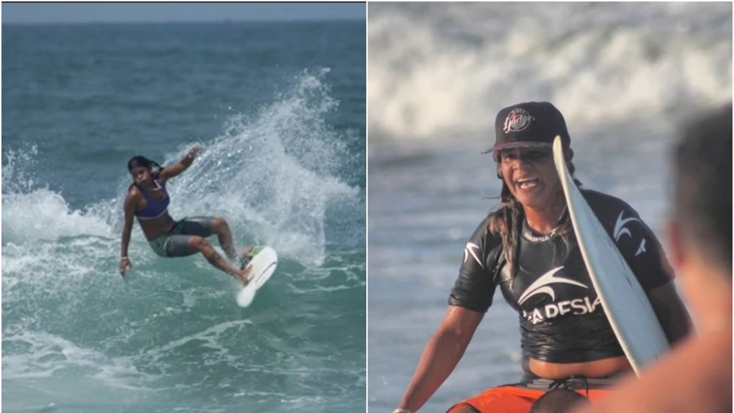 La surfista Luzimara Souza La surfista Luzimara Souza