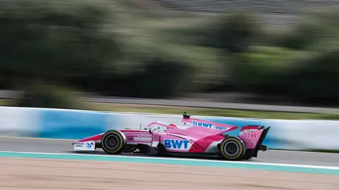 Tatiana Calderón en el test de F2 de Jerez Tatiana Calderón en el test de F2 de Jerez