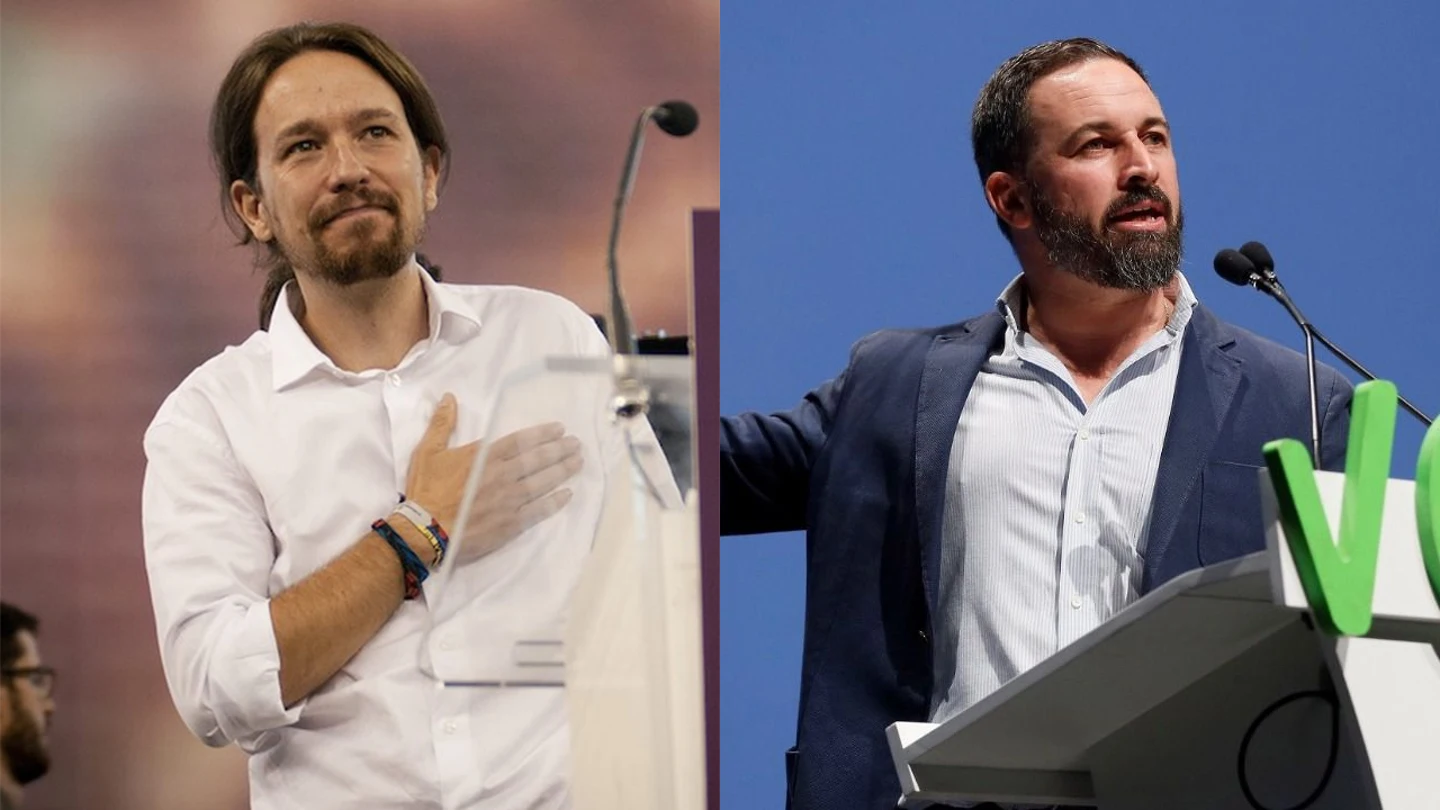 Pablo Iglesias y Santiago Abascal Pablo Iglesias y Santiago Abascal