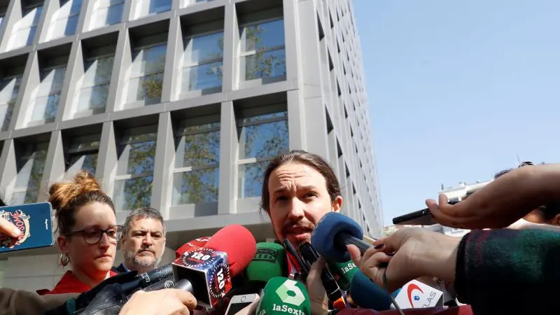 El líder de Podemos, Pablo Iglesias