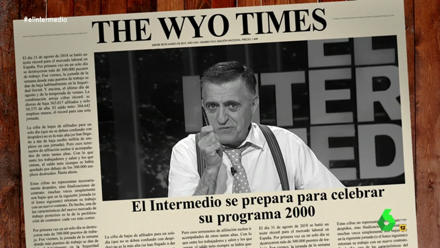 "La diva más grande de todos los tiempos" estará en el programa 2.000 de El Intermedio, y ya tiene su "top de lentejuelas" "La diva más grande de todos los tiempos" estará en el programa 2.000 de El Intermedio, y ya tiene su "top de lentejuelas"