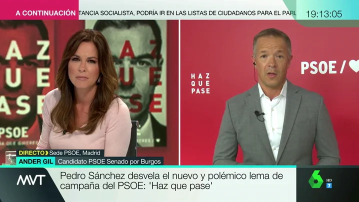 Ander Gil (PSOE), sobre el lema de campaña: "El PP se ha empeñado en ayudarnos y ahorrarnos dinero en comunicación" Ander Gil (PSOE), sobre el lema de campaña: "El PP se ha empeñado en ayudarnos y ahorrarnos dinero en comunicación"