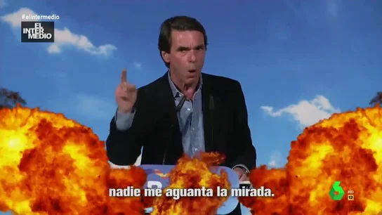 La viral respuesta de Aznar a Abascal convertida en un hit musical: "A mi nadie, a mi nadie, a mi nadie me aguanta la mirada" La viral respuesta de Aznar a Abascal convertida en un hit musical: "A mi nadie, a mi nadie, a mi nadie me aguanta la mirada"