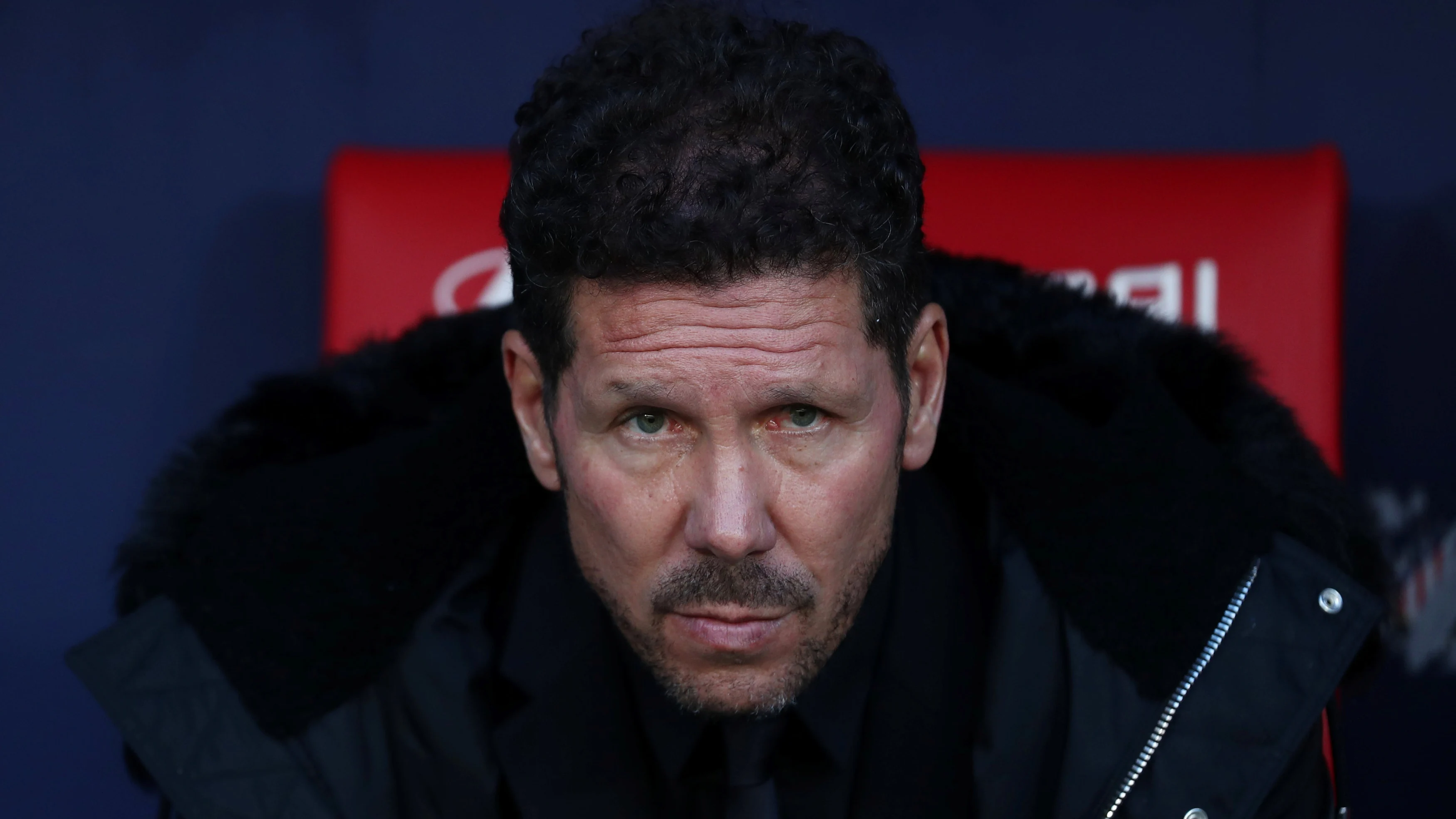 Simeone, en el choque contra el Girona