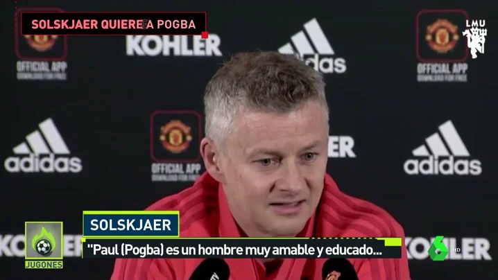 Solskjaer 'apaga' los rumores: "Pogba es feliz en el Manchester United" Solskjaer 'apaga' los rumores: "Pogba es feliz en el Manchester United"