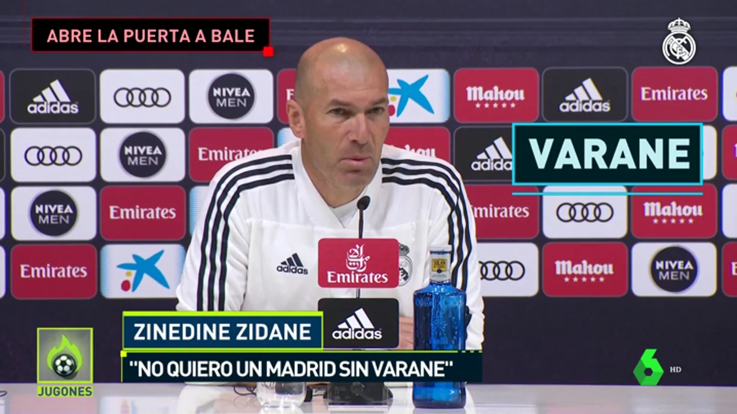 Zidane le abre la puerta a Bale y se la cierra a Varane Zidane le abre la puerta a Bale y se la cierra a Varane