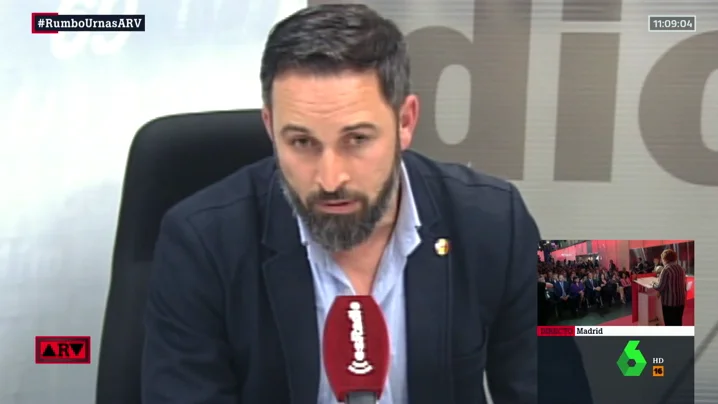 El presidente de Vox, Santiago Abascal