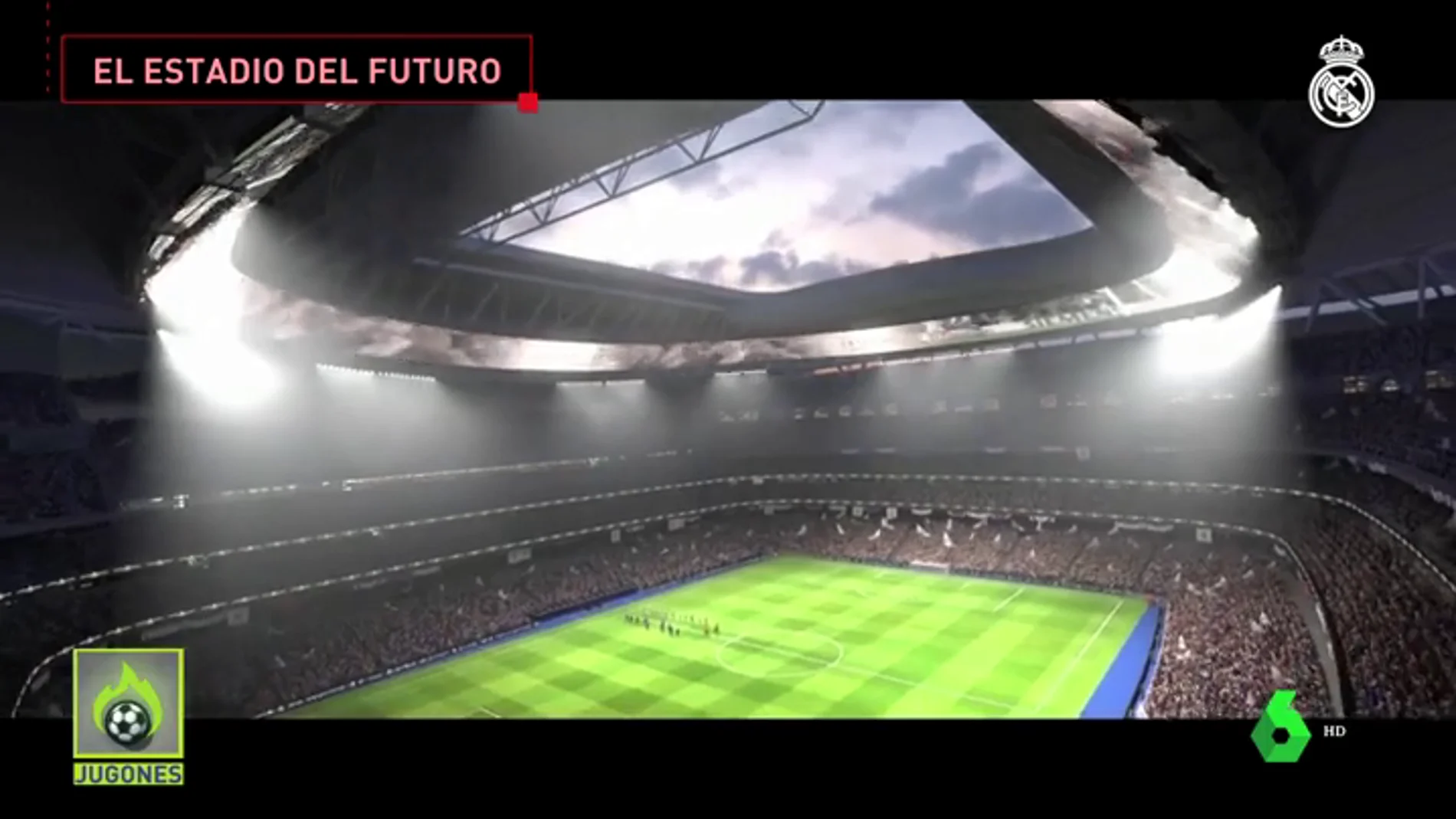 Espectacular: así será el nuevo Santiago Bernabéu con cubierta retráctil