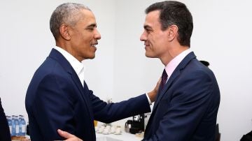 Pedro Sánchez y Barack Obama en Sevilla.